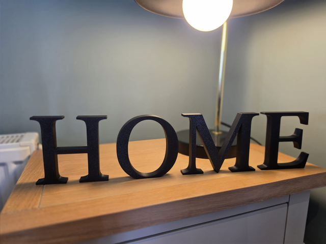 Matte Black HOME Letters – Freestanding
